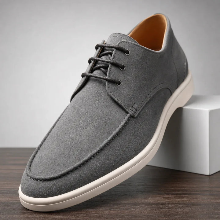 Ellis | Fall Suede Luxury Loafers - Color:Gray;Size:38