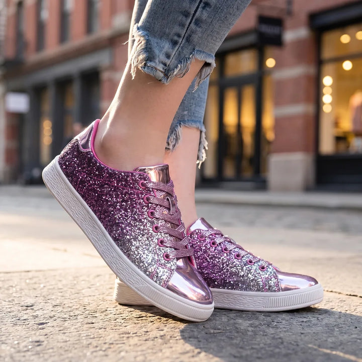 Elodie Sparkle Sneakers - Color:Pink;Size:36