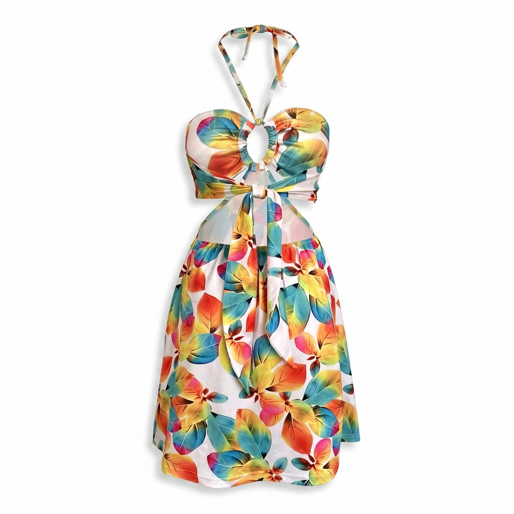Eloise Cutout Maxi Dress - Color:Orange;Size:XS