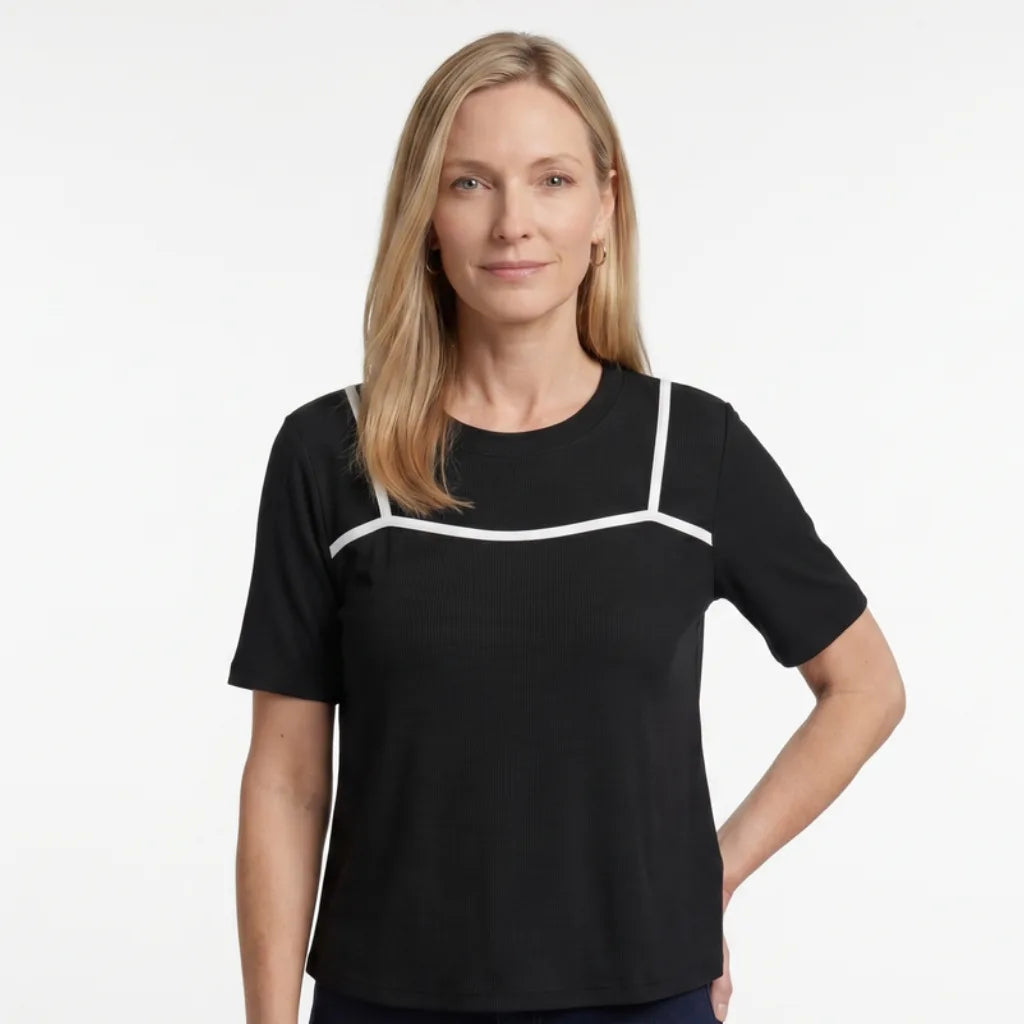 Women's Elyse Ribbed Layered T-Shirt