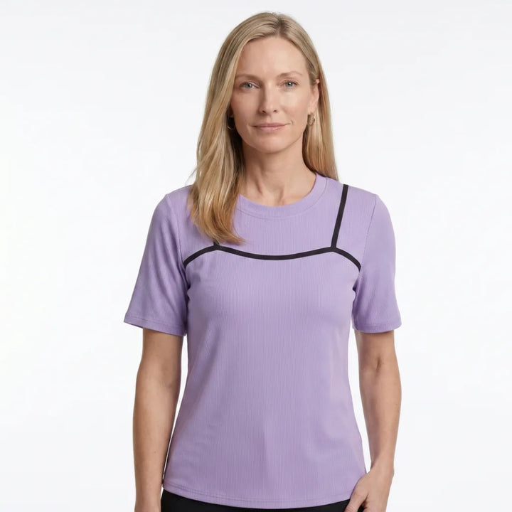 Women's Elyse Ribbed Layered T-Shirt