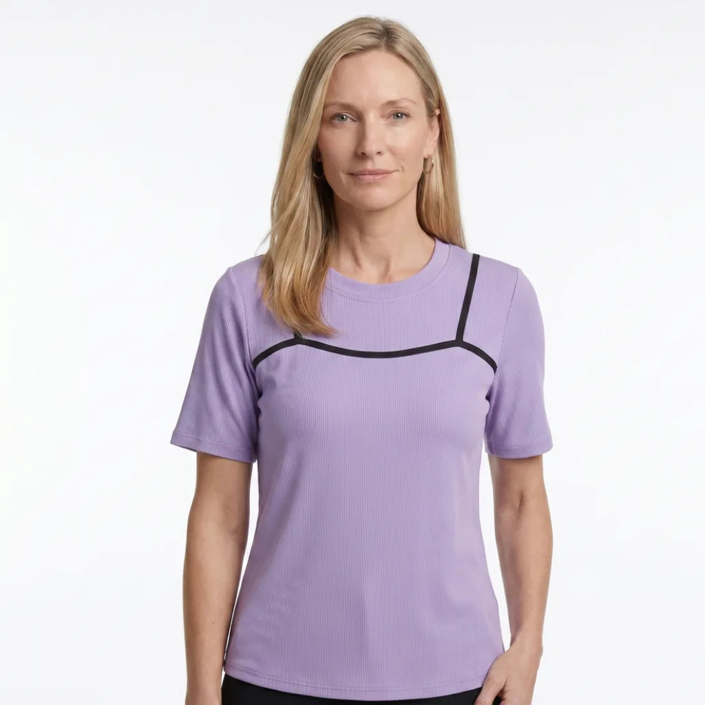 Women's Elyse Ribbed Layered T-Shirt