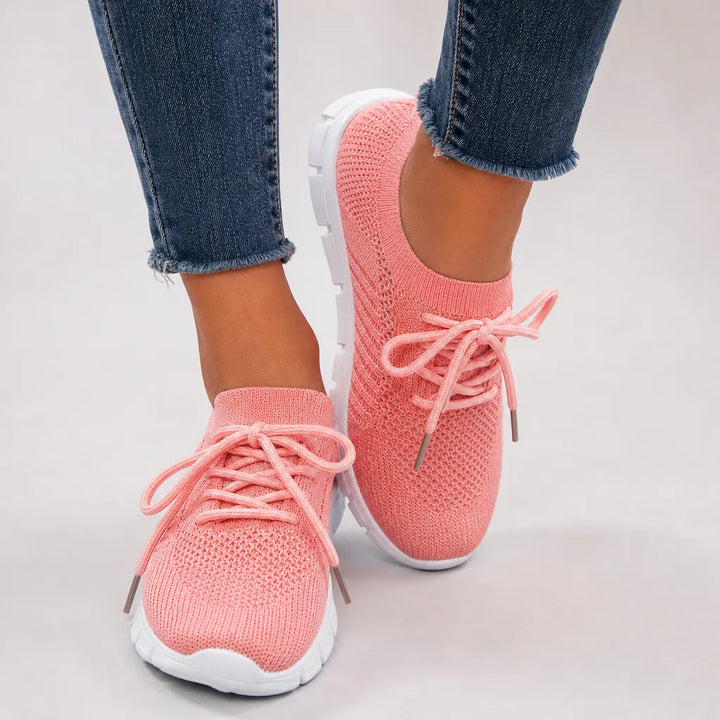 Women's Pink Emery | Women's Lace-Up Sneakers