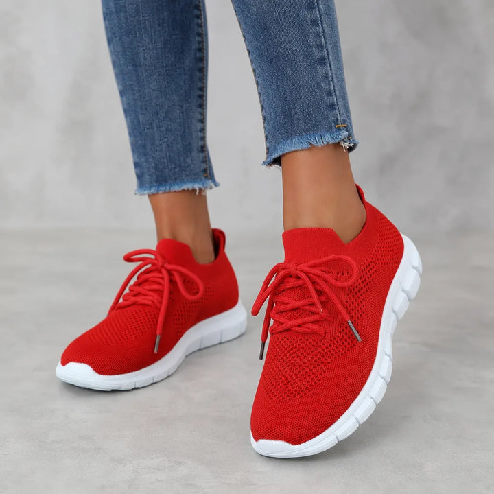 Women's Red Emery | Women's Lace-Up Sneakers