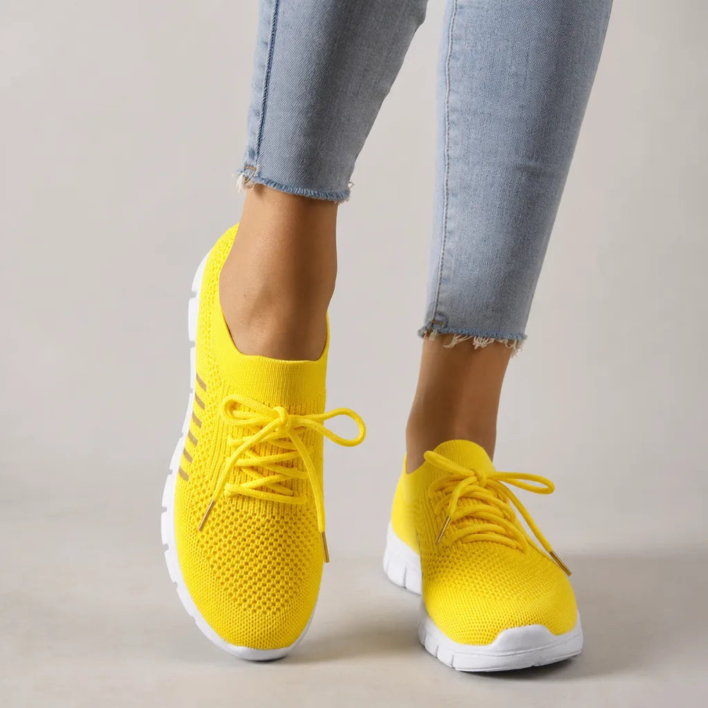 Women's Yellow Emery | Women's Lace-Up Sneakers