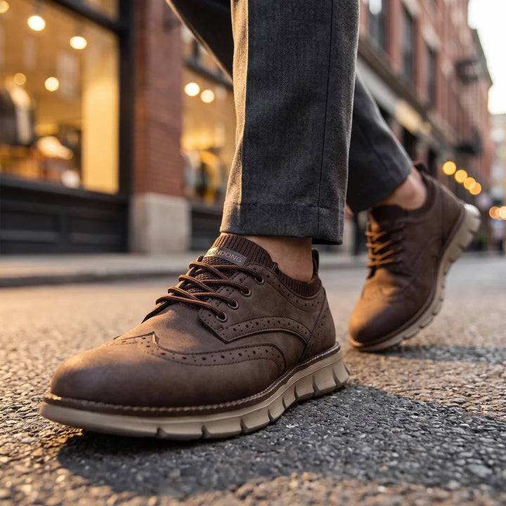 Men's Brown Emilia Brogue Loafers