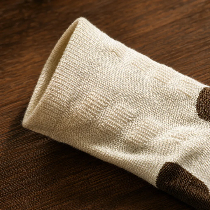 Men's Beige Endicott Wool Hiking Socks
