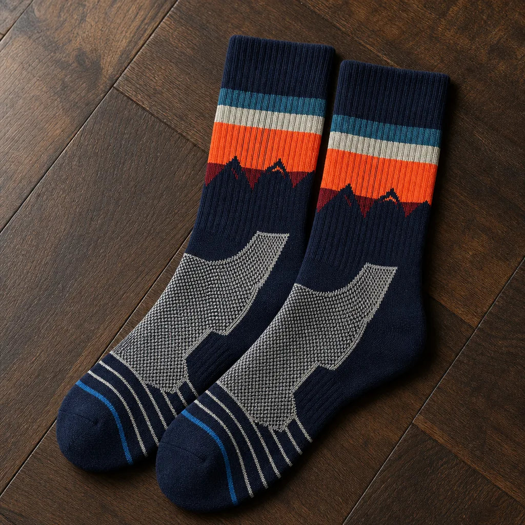 Endicott | Merino Wool Hiking Socks - Color:Orange;Size:M