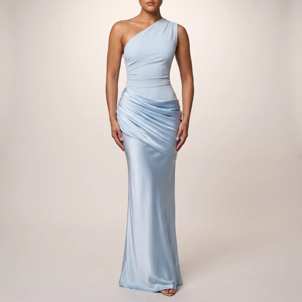 Estelle Bodycon Maxi Dress - Color:Blue;Size:S