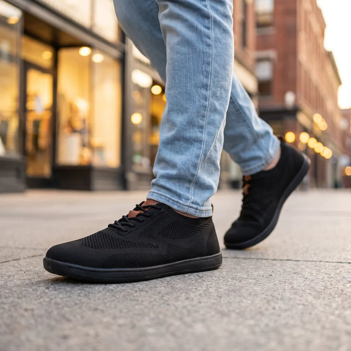 Men's Black Maeve Wide-Toe Barefoot Sneakers