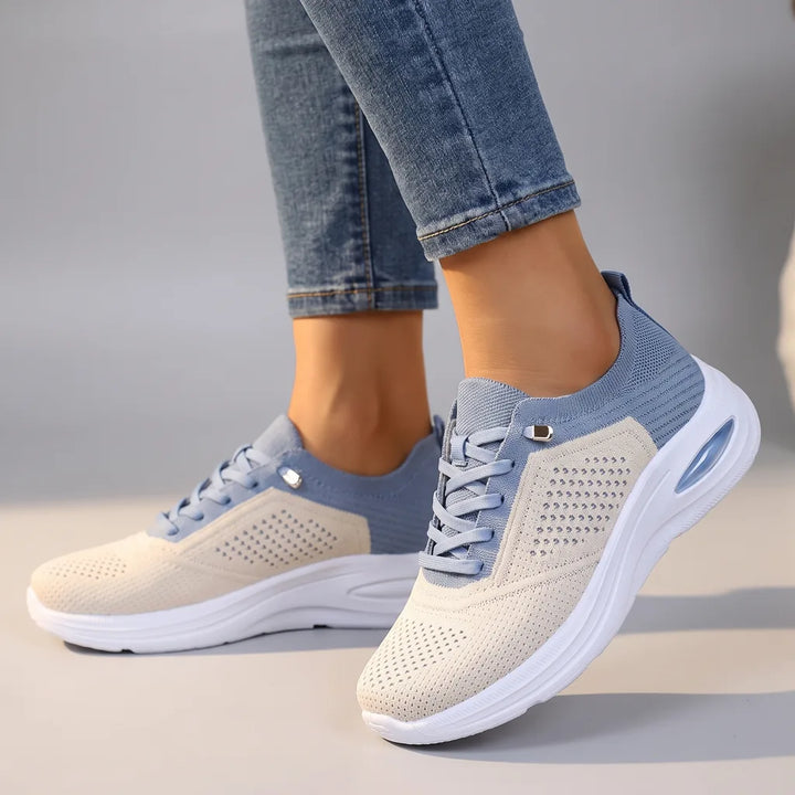 Eve Mesh Sneakers - Color:Blue;Size:36