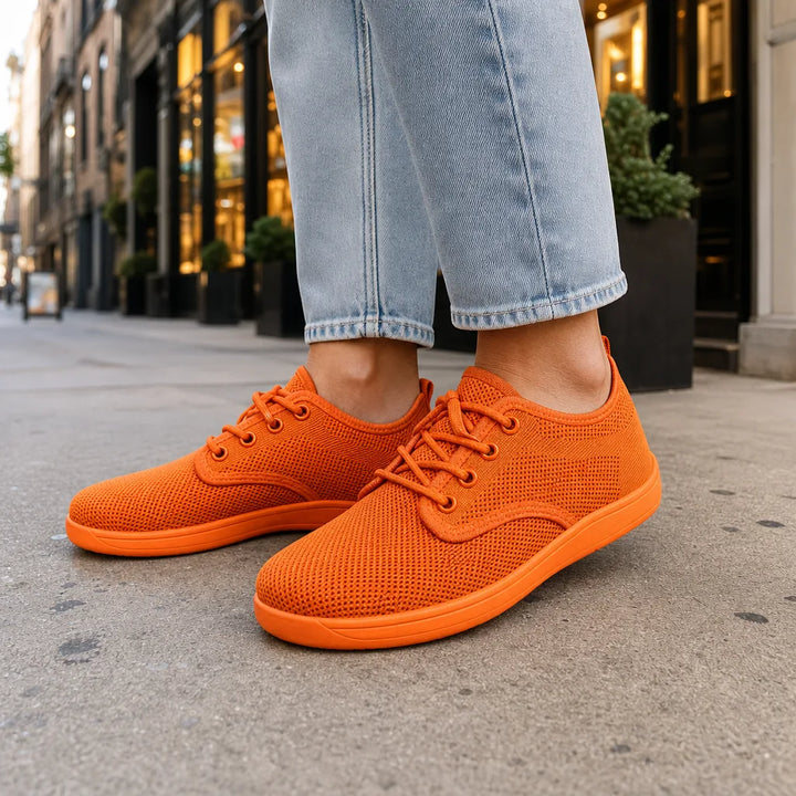 Women's Orange Egerton Wide Fit Sneakers