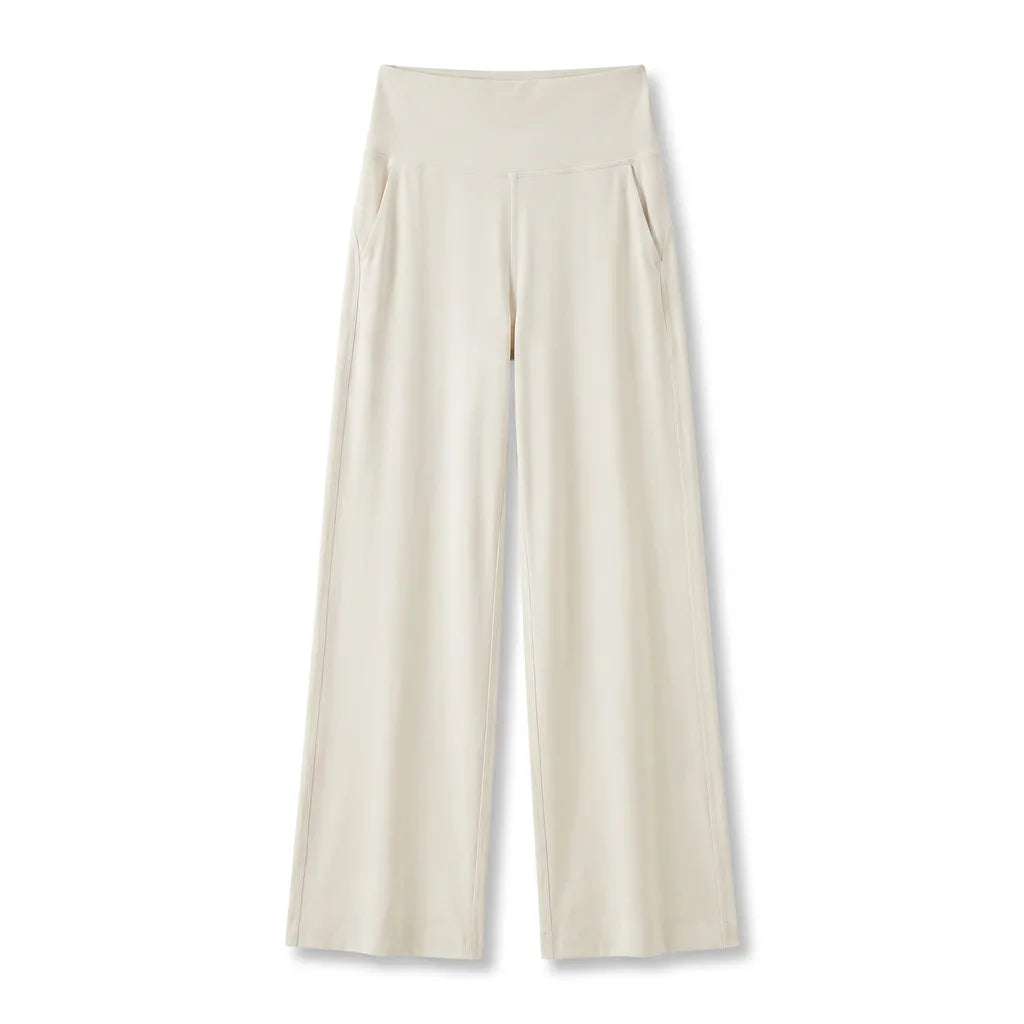 Everly Wide-Leg Pants - Color:Beige;Size:XS