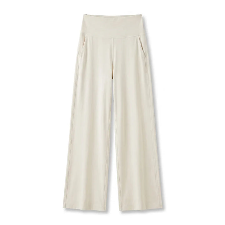 Everly Wide-Leg Pants - Color:Beige;Size:XS