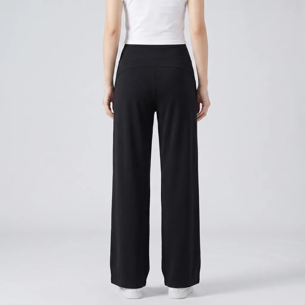 Black Moody Wide-Leg Sports Trousers 4