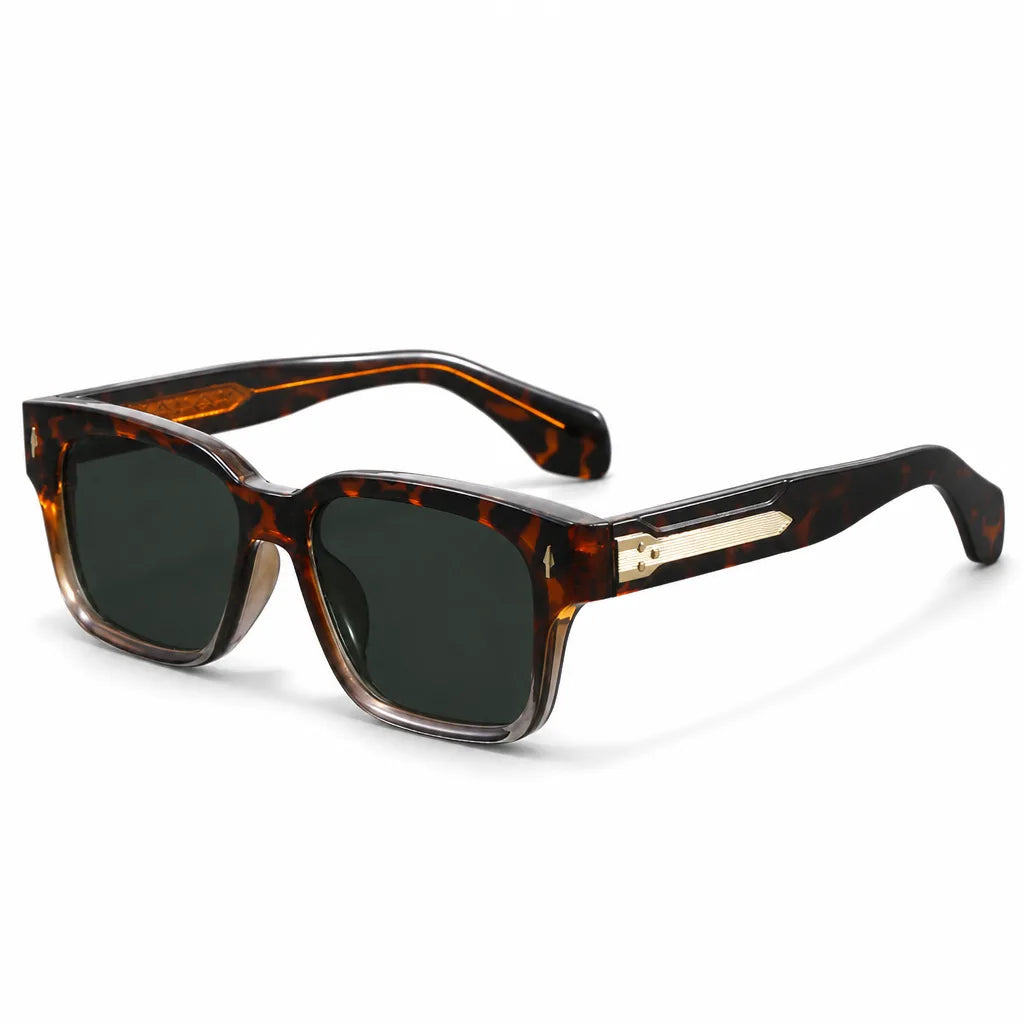 Men's Green Ashby Square Frame Shades