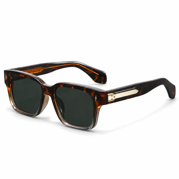 Men's Green Ashby Square Frame Shades