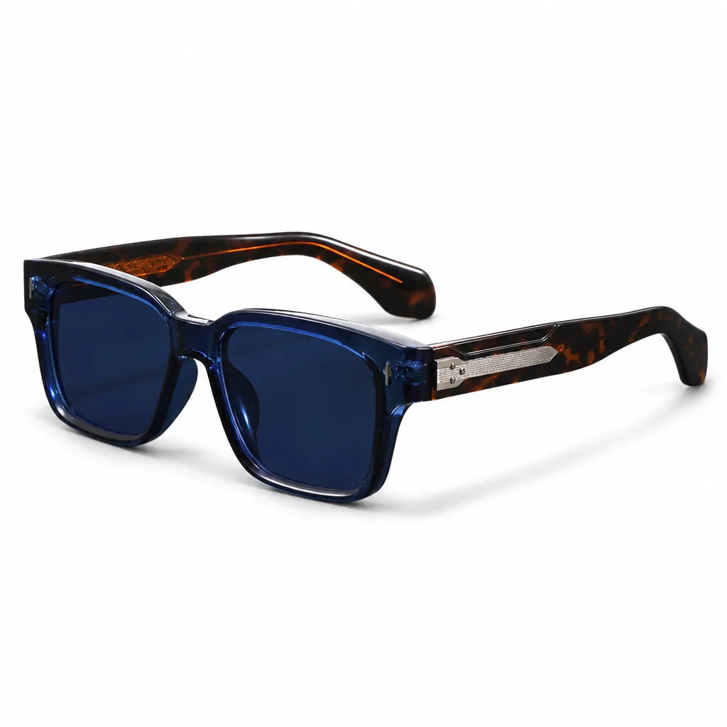 Men's Blue Ashby Square Frame Shades