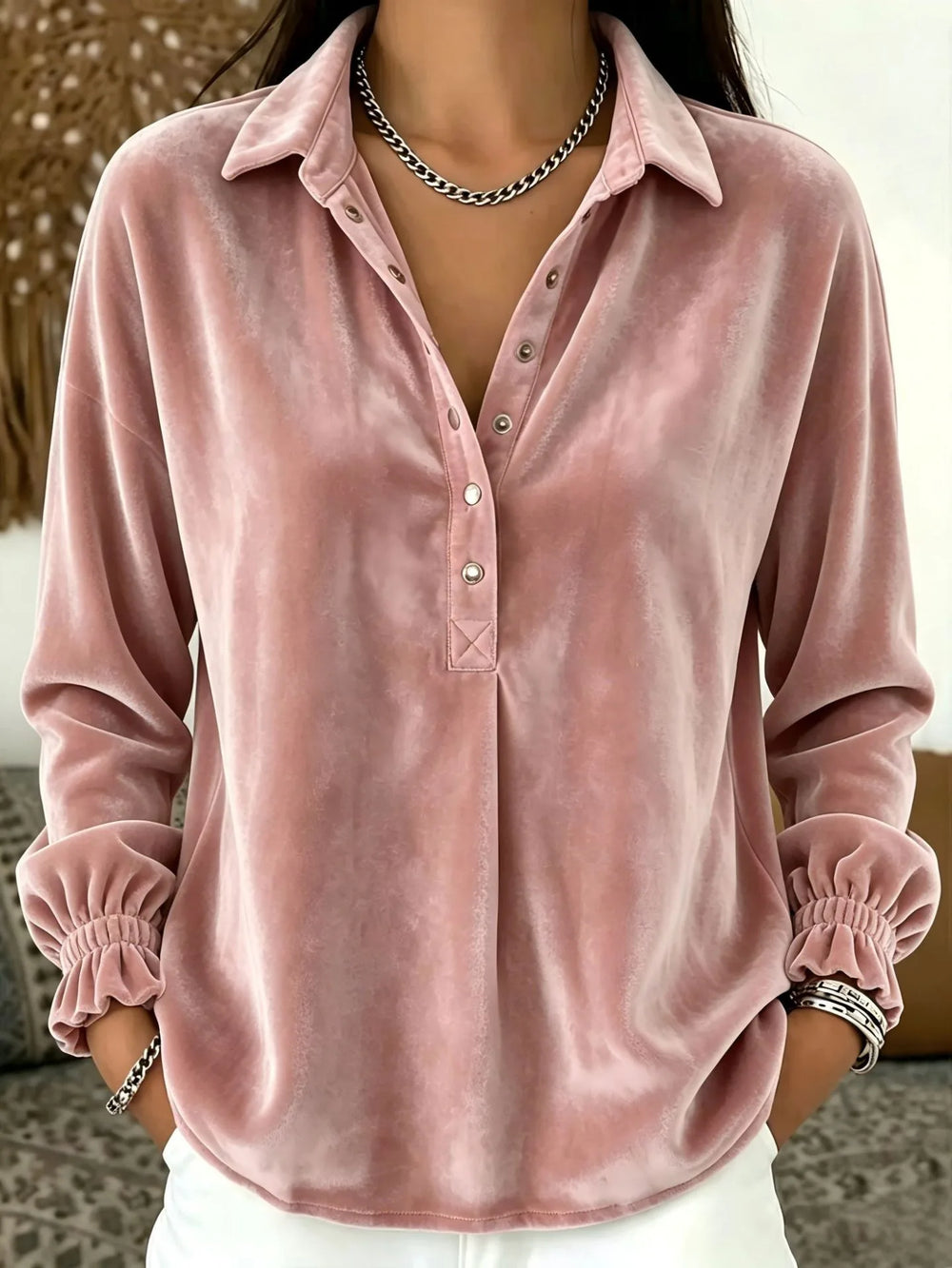Faye | Women's Christmas Elegant Cardigan - Color:Pink;Size:XS