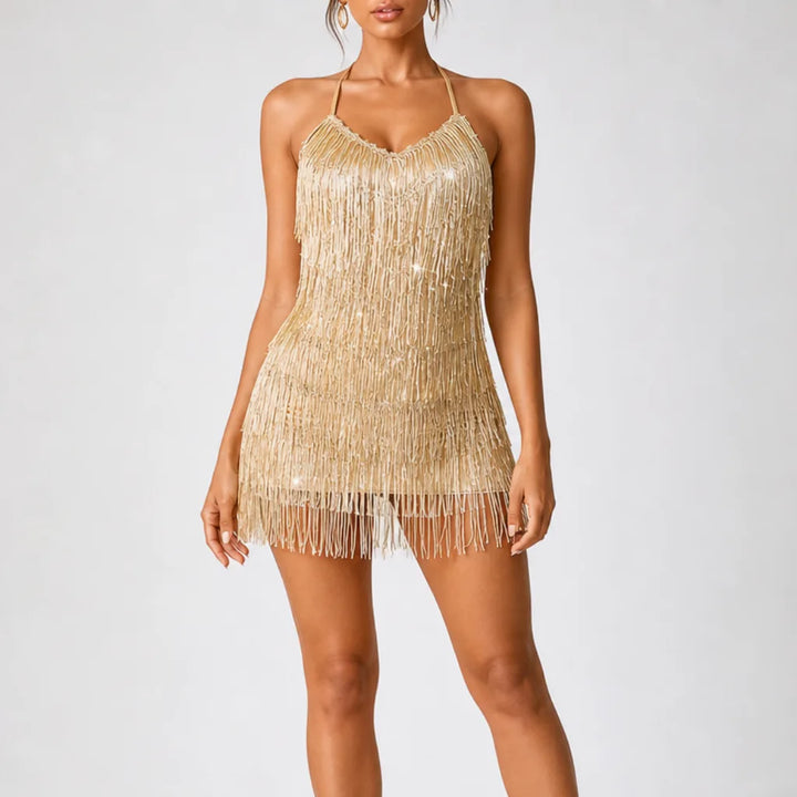 Women's Felicity Sequin Fringe Romper