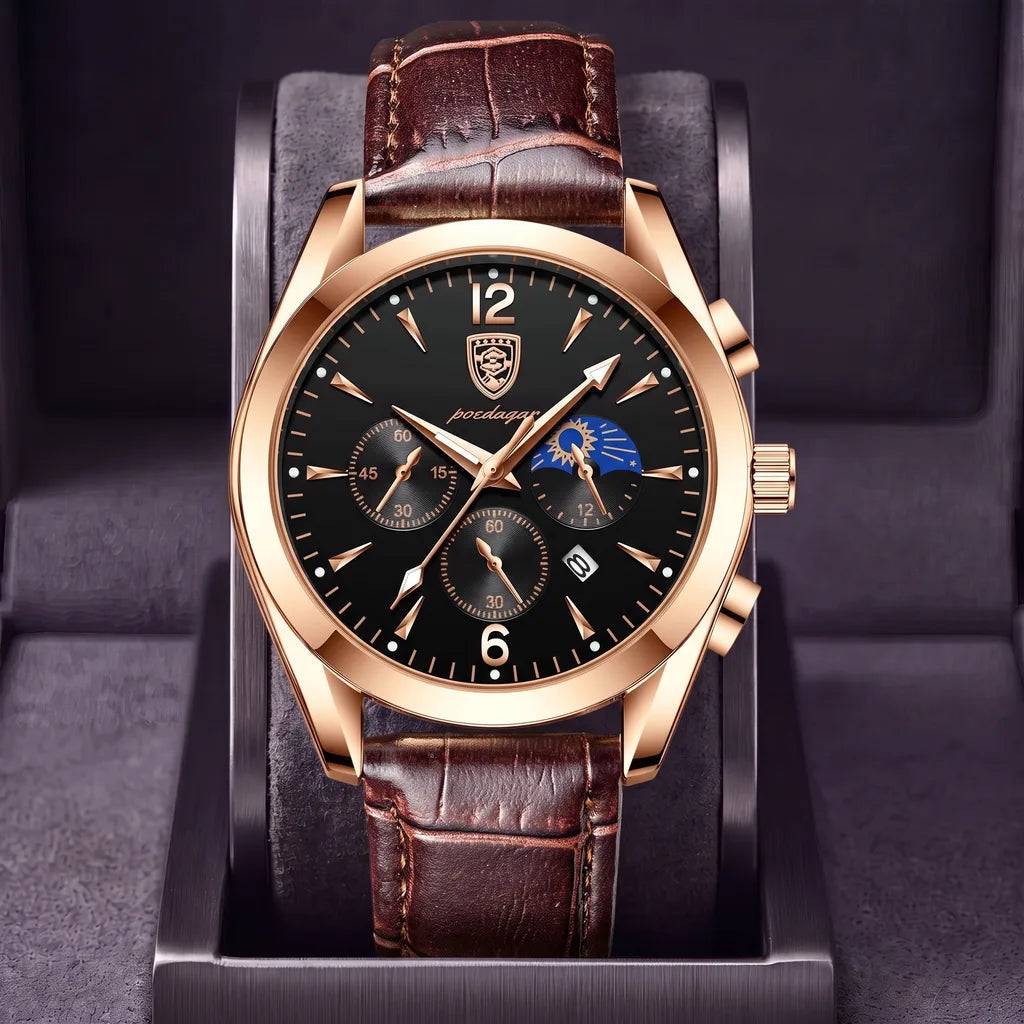 Fletcher | Vintage watch - Color:Leather/Rose Gold