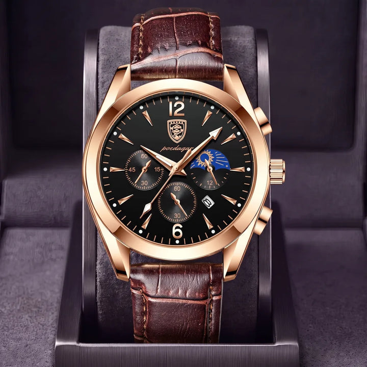 Fletcher | Vintage watch - Color:Leather/Rose Gold