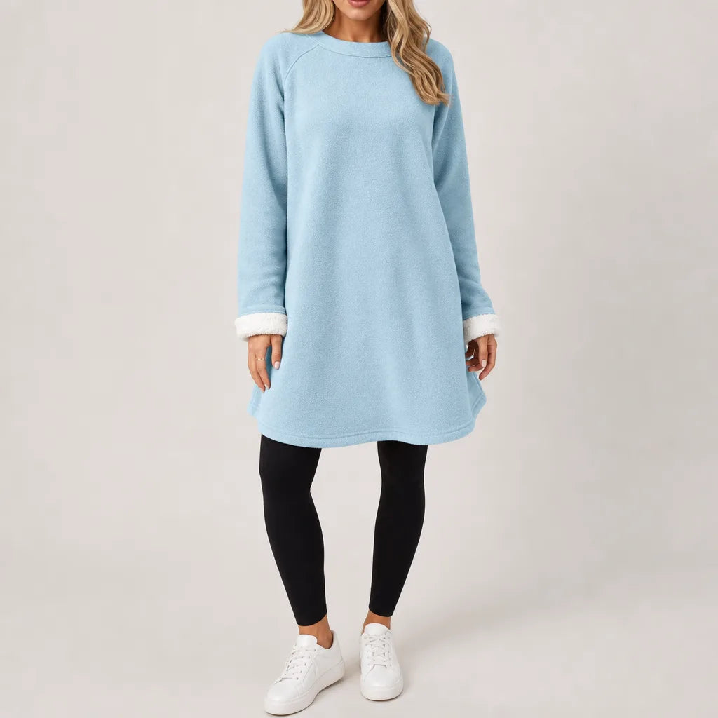 Francesca Oversized Lounge Sweater - Color:Blue;Size:S