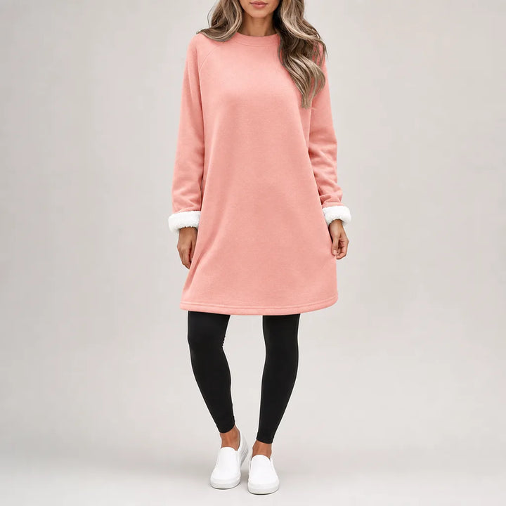 Francesca Oversized Lounge Sweater - Color:Pink;Size:S