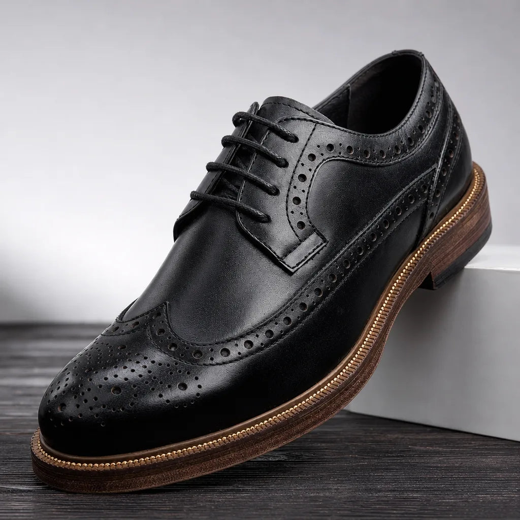 Men's Black Franklin Lace-Up Loafers