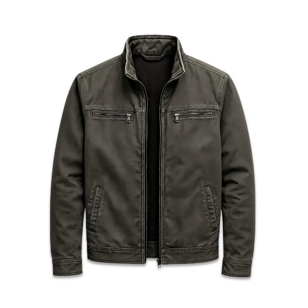 Freddie Utility Jacket - Color:Army Green;Size:XS