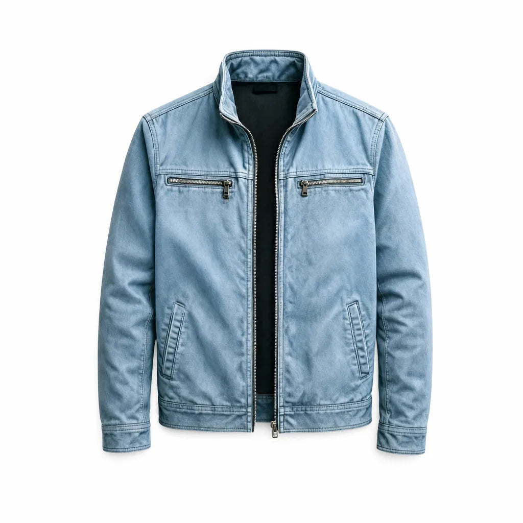 Freddie Utility Jacket - Color:Blue;Size:XS