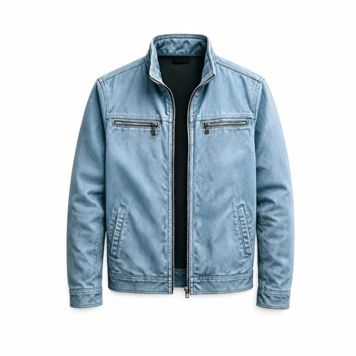 Freddie Utility Jacket - Color:Blue;Size:XS