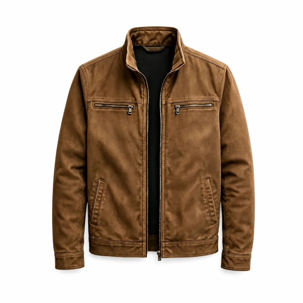 Freddie Utility Jacket - Color:Brown;Size:XS