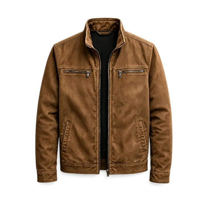 Freddie Utility Jacket - Color:Brown;Size:XS