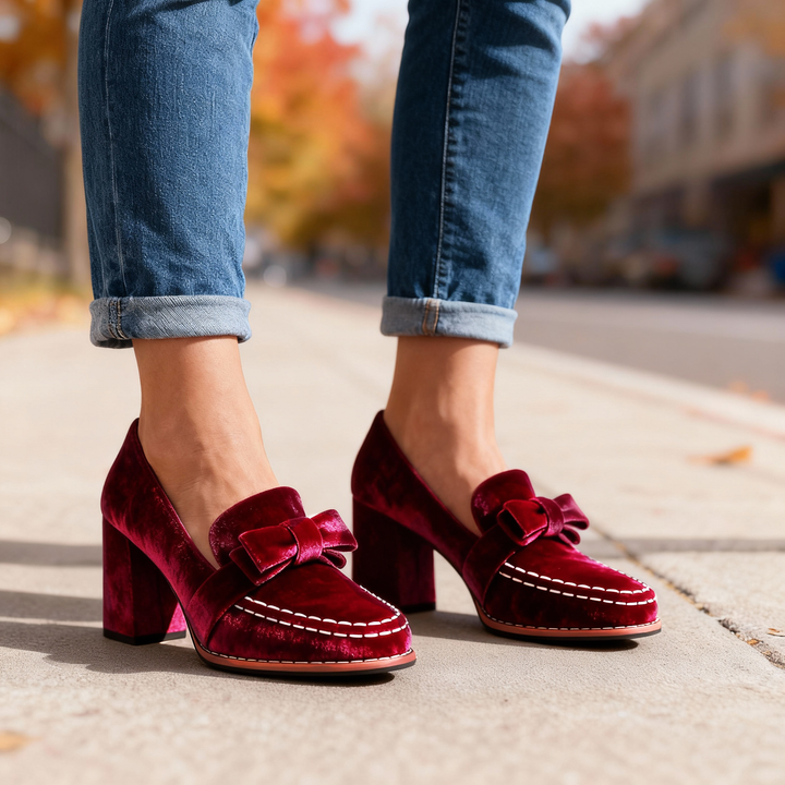 Alessia Velvet Loafers