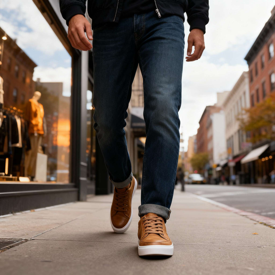 Charles Ray Leather Sneakers