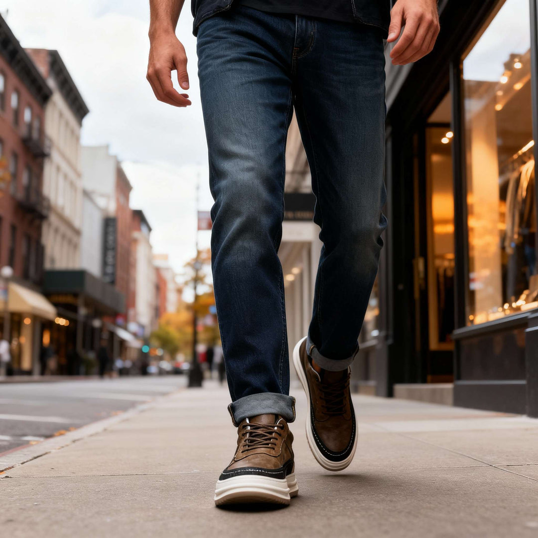 Travis Page Leather Sneakers