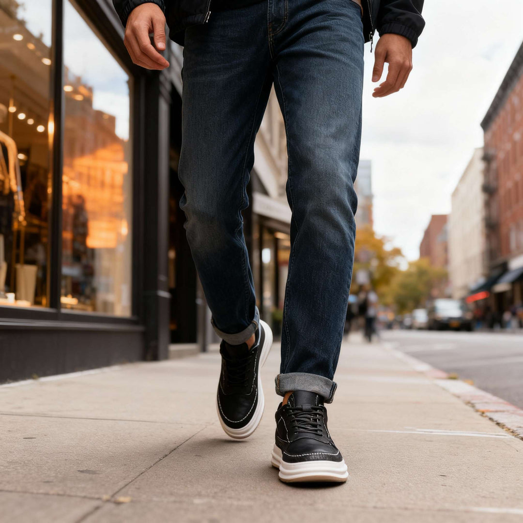 Travis Page Leather Sneakers