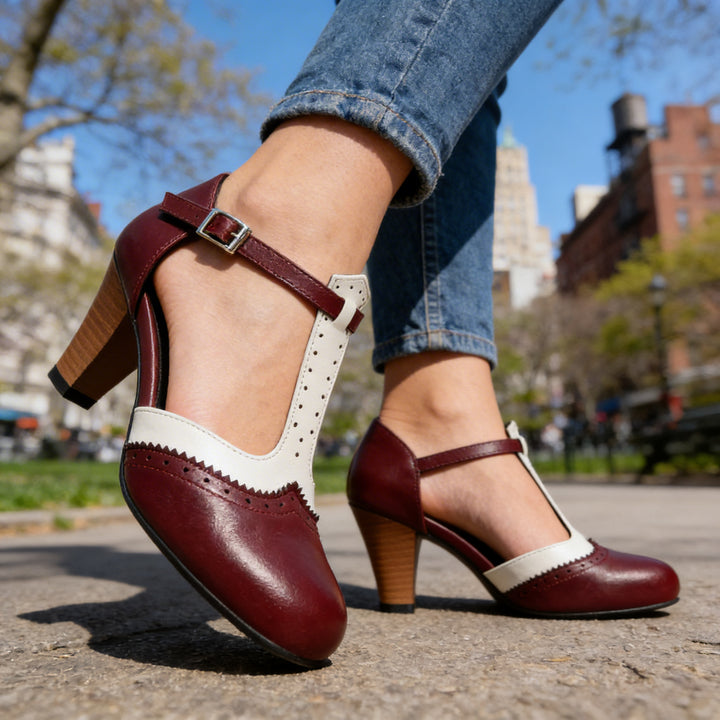 Isabella Brogue Pumps