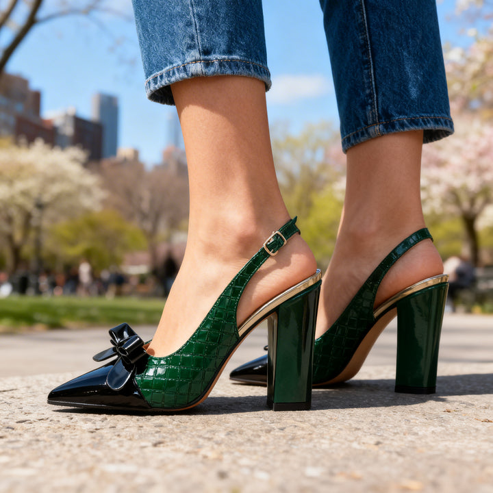 Kristine Bow-Tie Spring Heels