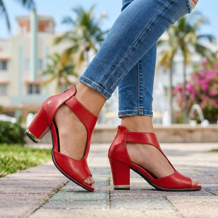 Angelina Open Toe Heels
