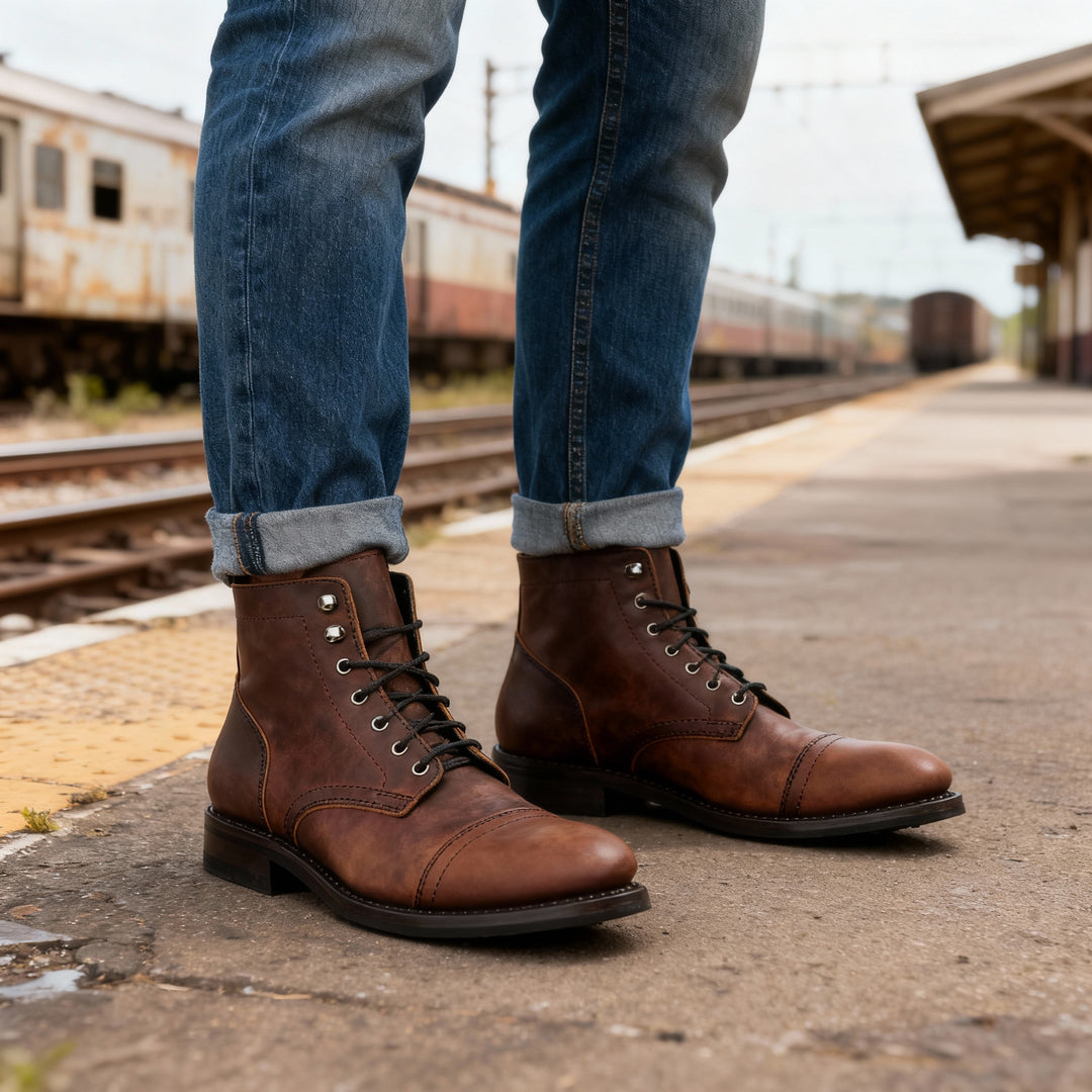 Mustang '05 Cap-Toe Boots