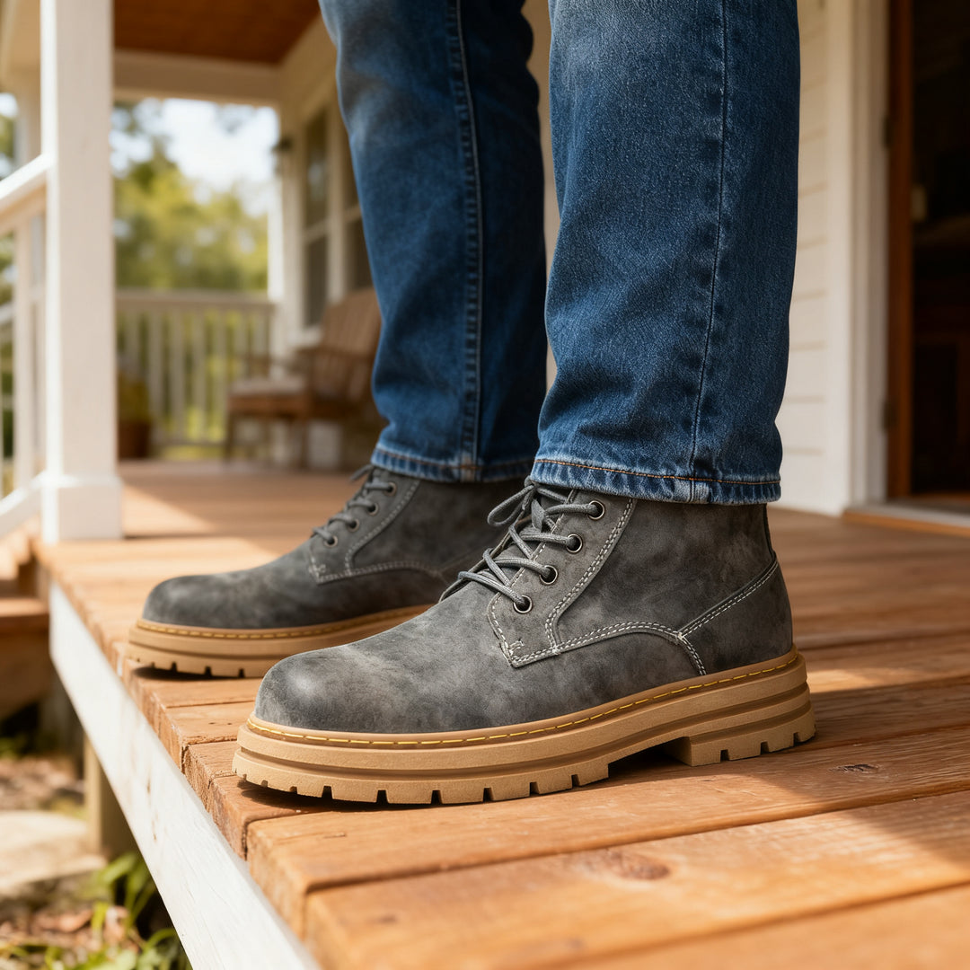 Bronco Leather Chukka Boots