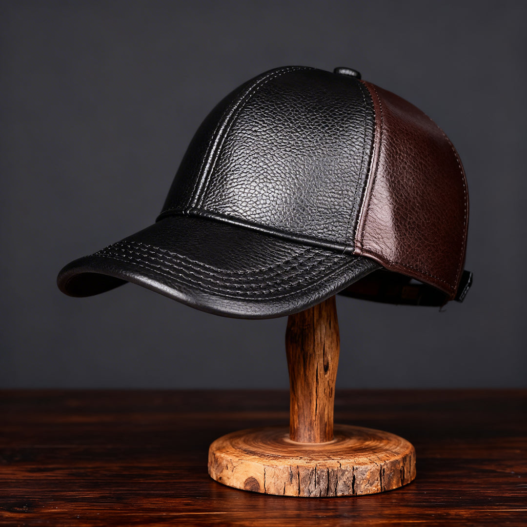 Backwoods Leather Cap
