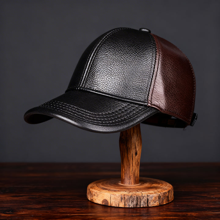 Backwoods Leather Cap
