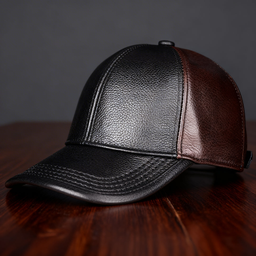 Backwoods Leather Cap