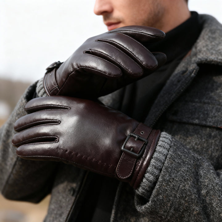Mustang Sheepskin Buckle Gloves