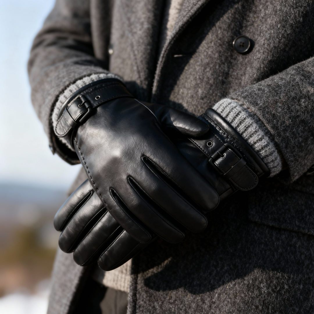 Mustang Sheepskin Buckle Gloves
