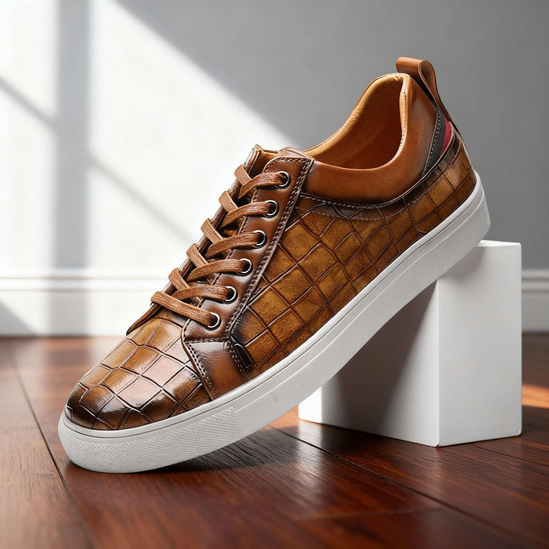 Charles Ray Leather Sneakers