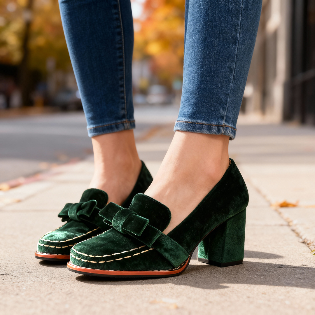 Alessia Velvet Loafers
